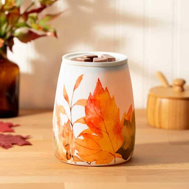 Leaves you happy scentsy warmer from 2020 Scentsy Halloween Collection