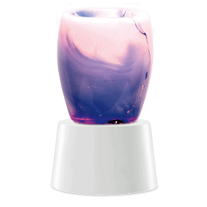 BLUE WATERCOLOR TABLETOP SCENTSY WAX WARMER