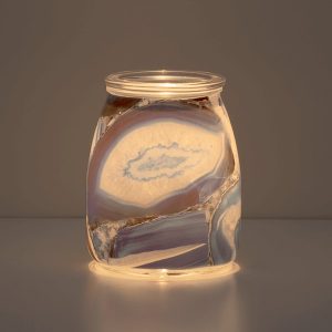 Blue Agate Scentsy Wax Warmer lit