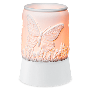 butterfly season tabletop scentsy warmer lit