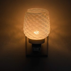 scallop mini scentsy wall plugin warmer lit up