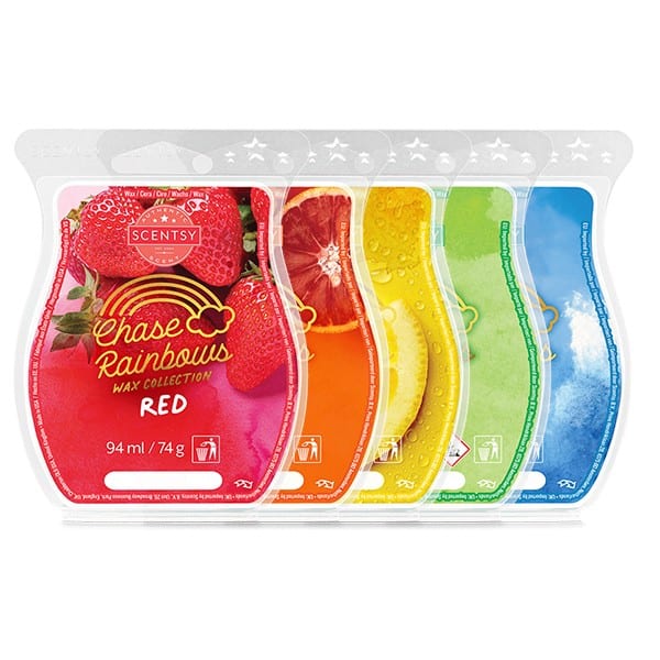 chase rainbows scentsy wax collection
