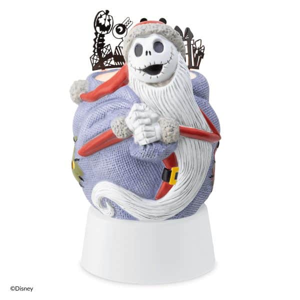Santa Jack Skellington Scentsy Mini Warmer with Tabletop Base