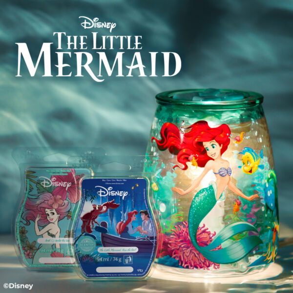 The Little Mermaid Ariel Scentsy Warmer styled
