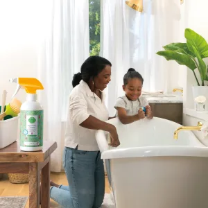 Banana Leaf & Bamboo Bathroom Cleaner - Stylized