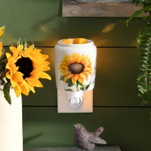 Sunflower Plug In Scentsy Warmer styled
