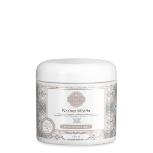 White Amber and Teak Scentsy Washer Whiffs