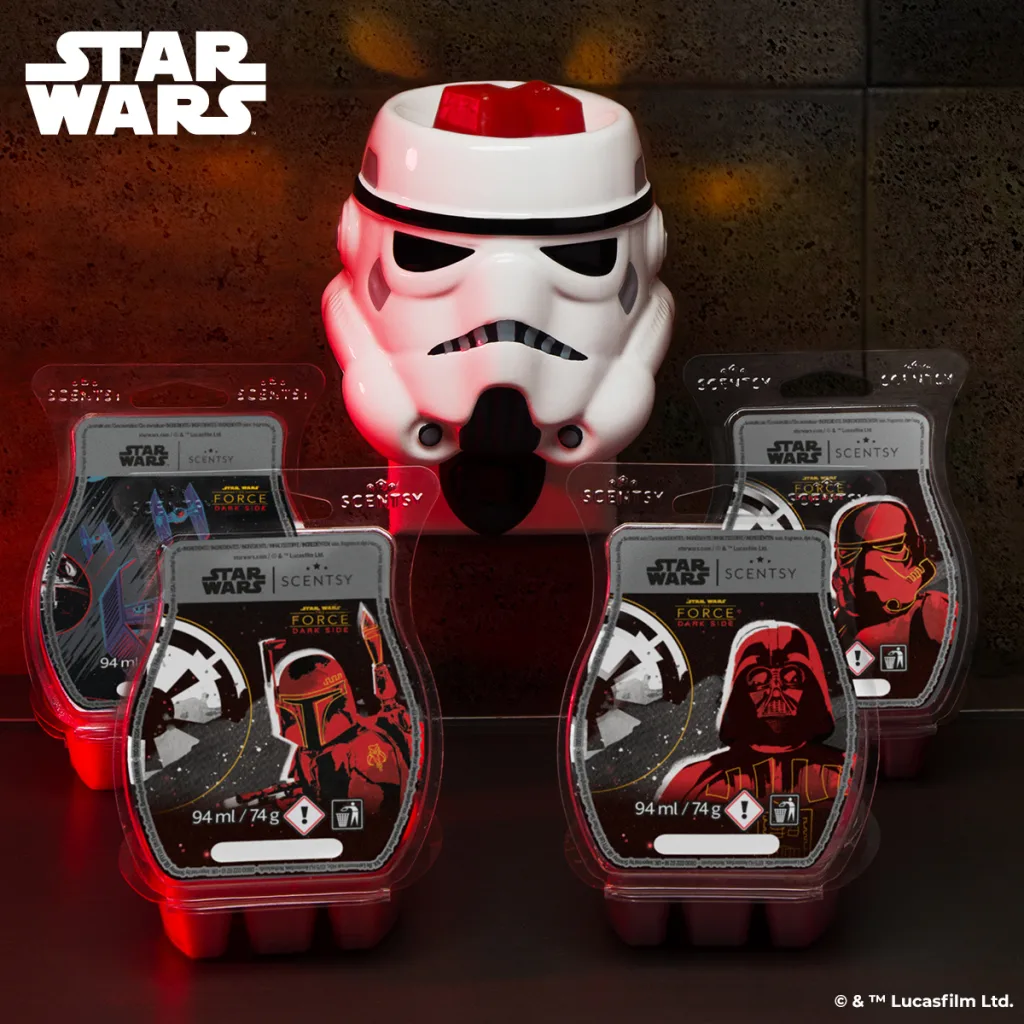Blast Off For 2024 Scentsy Star Wars Collection 2025 stormtrooper plug in minin scentsy warmer