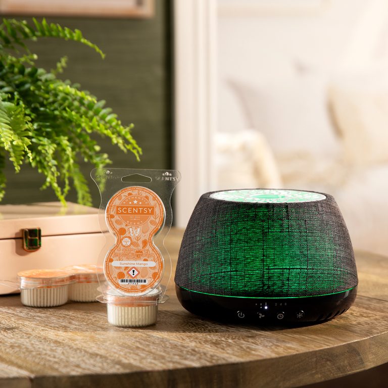 Scentsy Air Quad Black Crosshatch Style