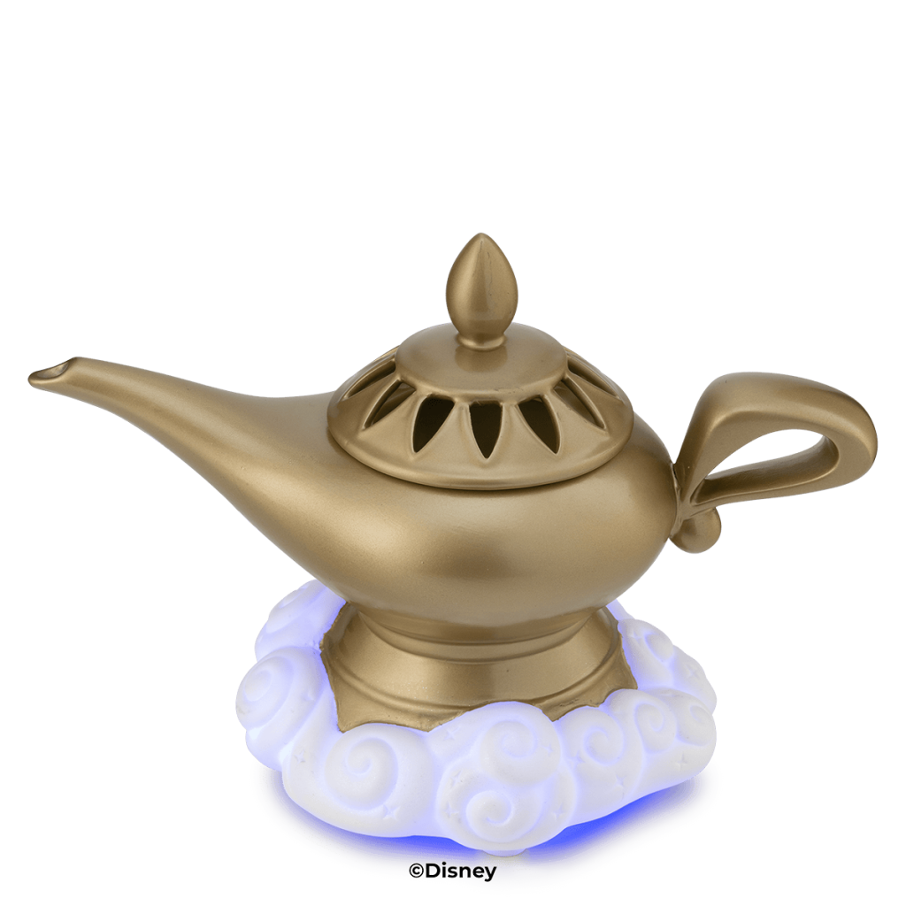 Make Some Magic with the 2025 Scentsy Disney Aladdin Collection 2025 Disney Aladdin Magic Lamp – Scentsy Warmer Lit 2025