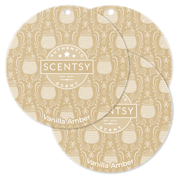 Vanilla Amber Scentsy Car Circle 3-Pack