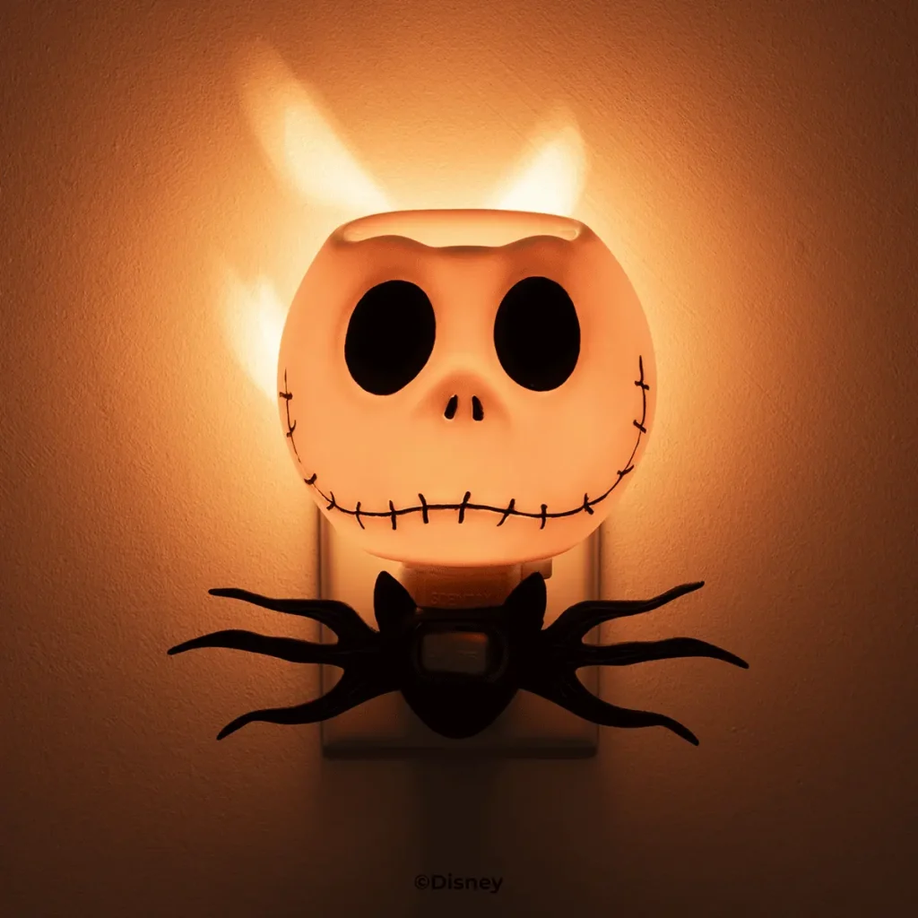 🍂 Fall in Love with the Scentsy Autumn Collection 2025 2025 at night with cubes Disney Jack Skellington Scentsy Plugin Warmer 1 2025