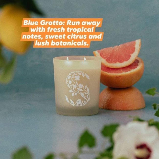Blue grotto scentsy candle