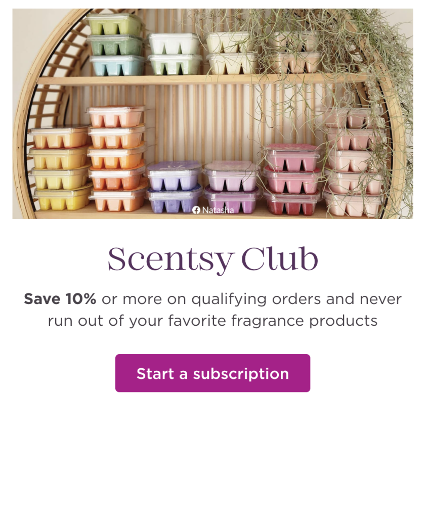 Join the Scentsy Club UK and Ireland