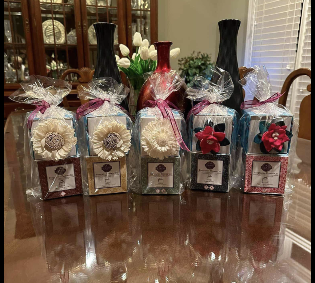 how to wrap a scentsy fragrance flower