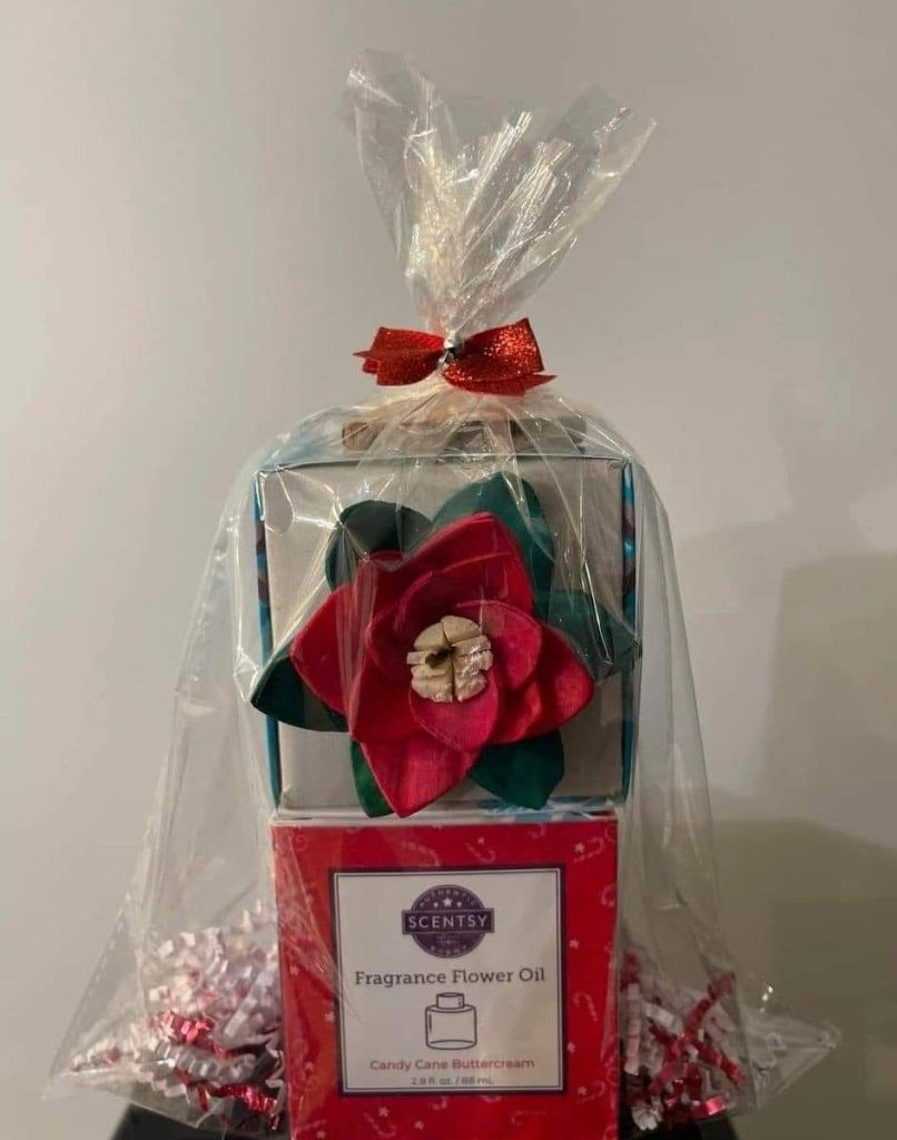 christmas scentsy fragrance flower gift wrap