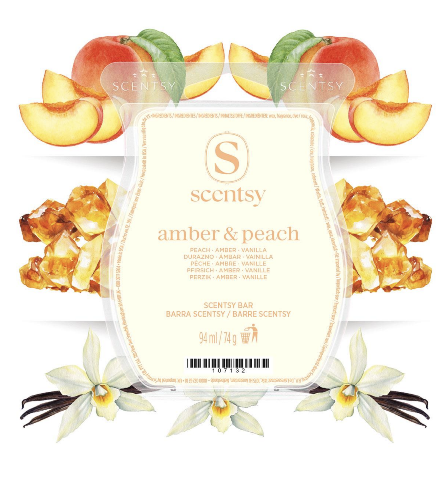 Amber and Peach Scentsy Wax Melts