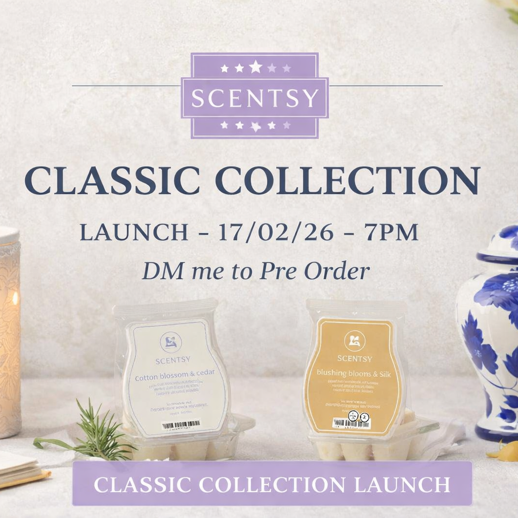 Scentsy classic collection launch banner