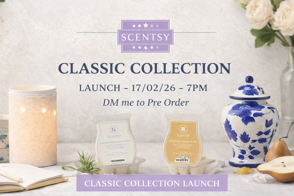Scentsy classic collection launch banner
