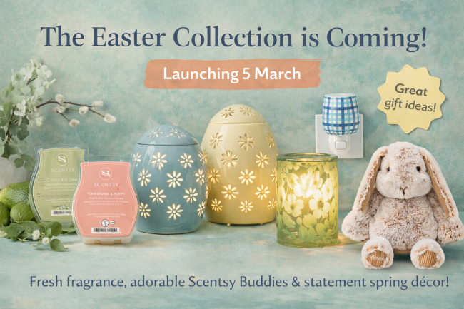 2026 easter scentsy collection banner
