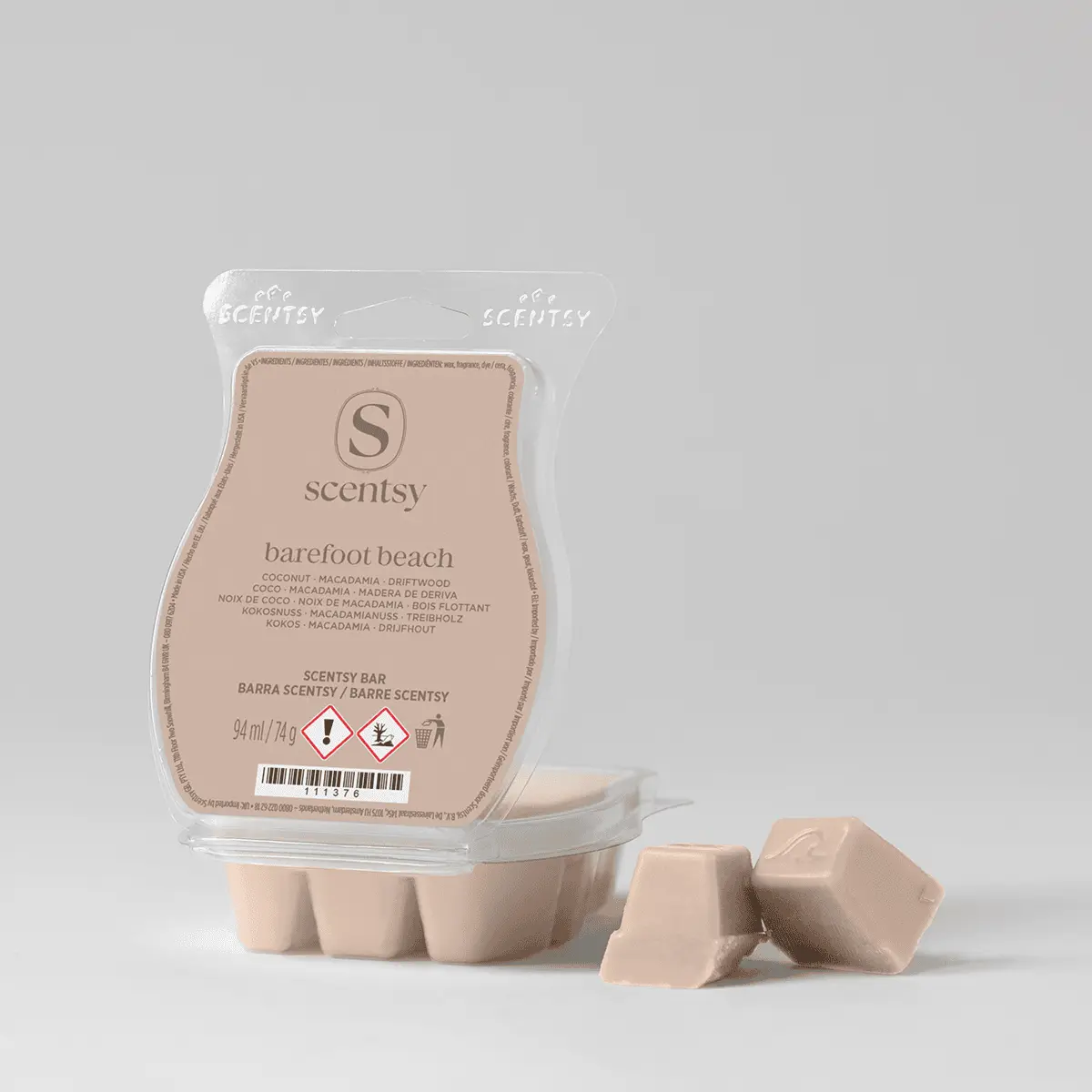 Scentsy wax melts UK 2026 - Barefoot Beach Scentsy fragrance bar, one of the best-selling scented wax melt bars from the summer 2026 Scentsy collection