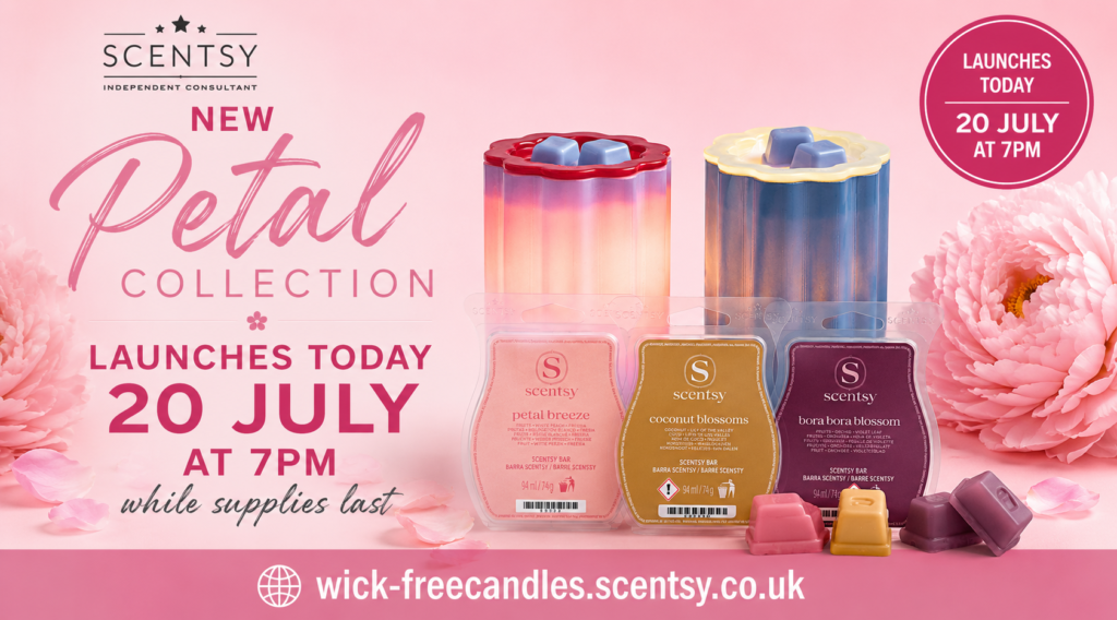 New Scentsy Petal Collection 2026 – Warmers and Wax Melts Launch Tonight 2026 Scentsy Petal Collection
