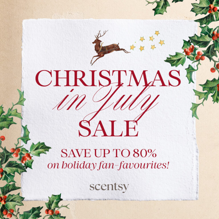 Scentsy Christmas in July Sale 2026 – Up to 80% Off This Weekend