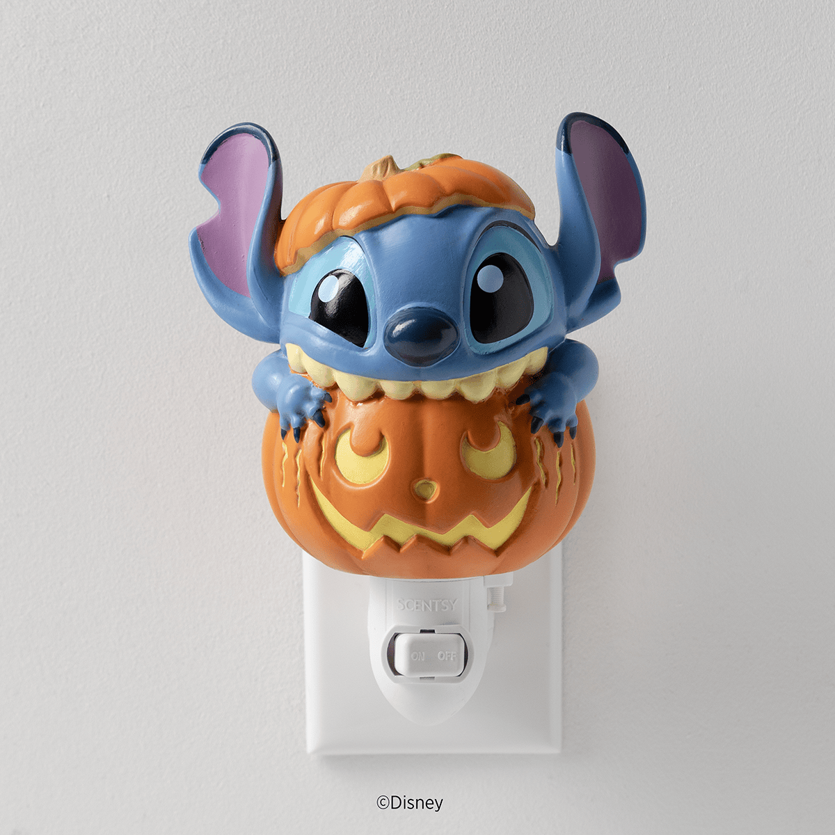 Disney Stitch Pumpkin Trouble Scentsy Mini Warmer with Wall Plug 2026 Disney Stitch Pumpkin Trouble Scentsy Mini Warmer with Wall Plug