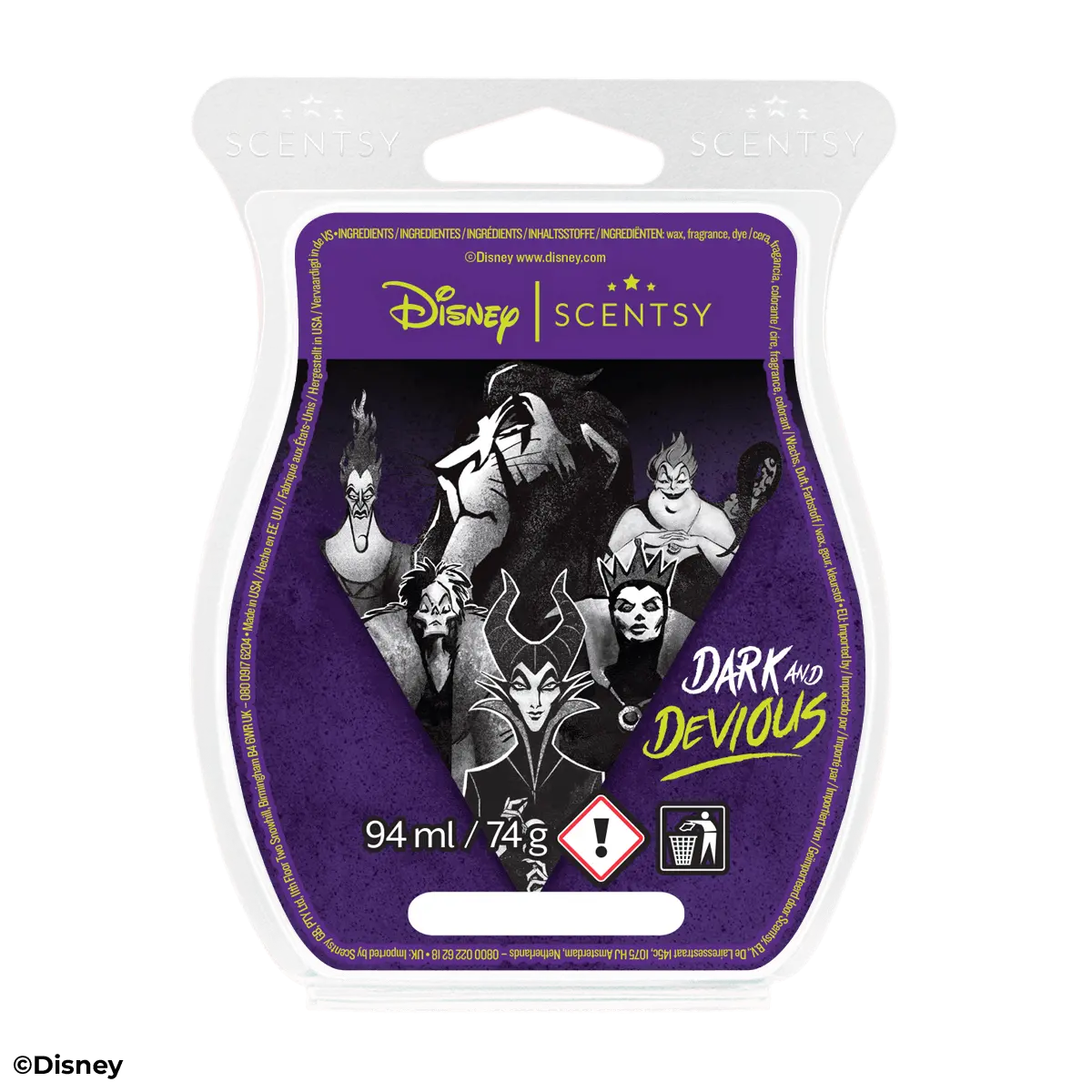 Disney Villains: Dark and Devious Scentsy Wax Melts 2026 Disney Villains: Dark and Devious Scentsy Wax Melts