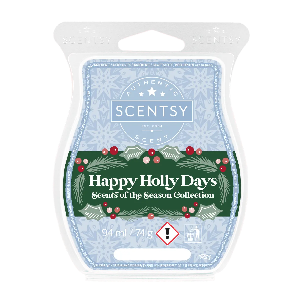 Happy Holly Days Scentsy Wax Melts 2026 Happy Holly Days Scentsy Wax Melts