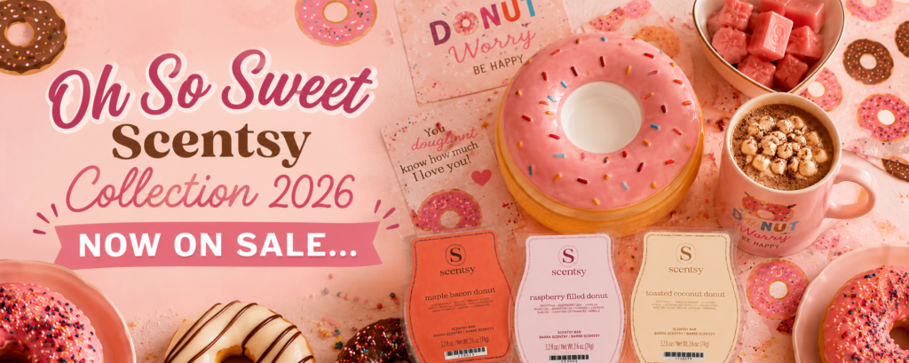Oh So Sweet Scentsy Collection 2026 UK - Doughnut Wax Melts, Warmer and Buddy 2026 oh so sweet collection scentsy