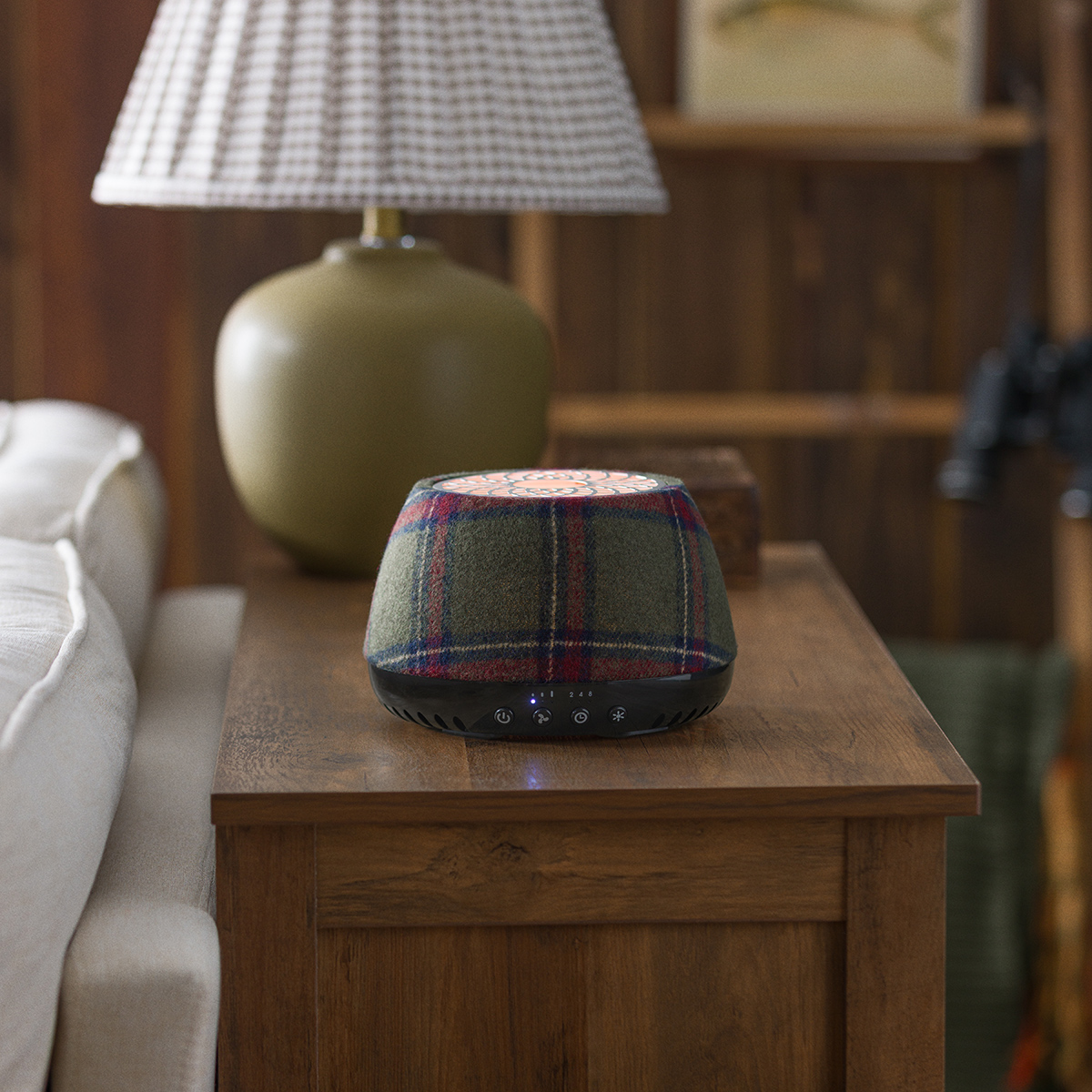 Cosy Cabin Scentsy Collection 2026 - New Cabin-Inspired Warmers & Wax Melts UK 2026 Scentsy Air Quad Black Plaid diffuser Cosy Cabin collection 2026 UK