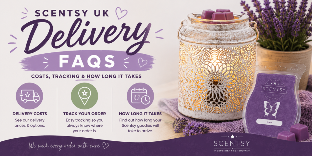 Scentsy UK Delivery FAQs: Costs, Tracking & How Long It Takes 2026 scentsy delivery faqs 2026