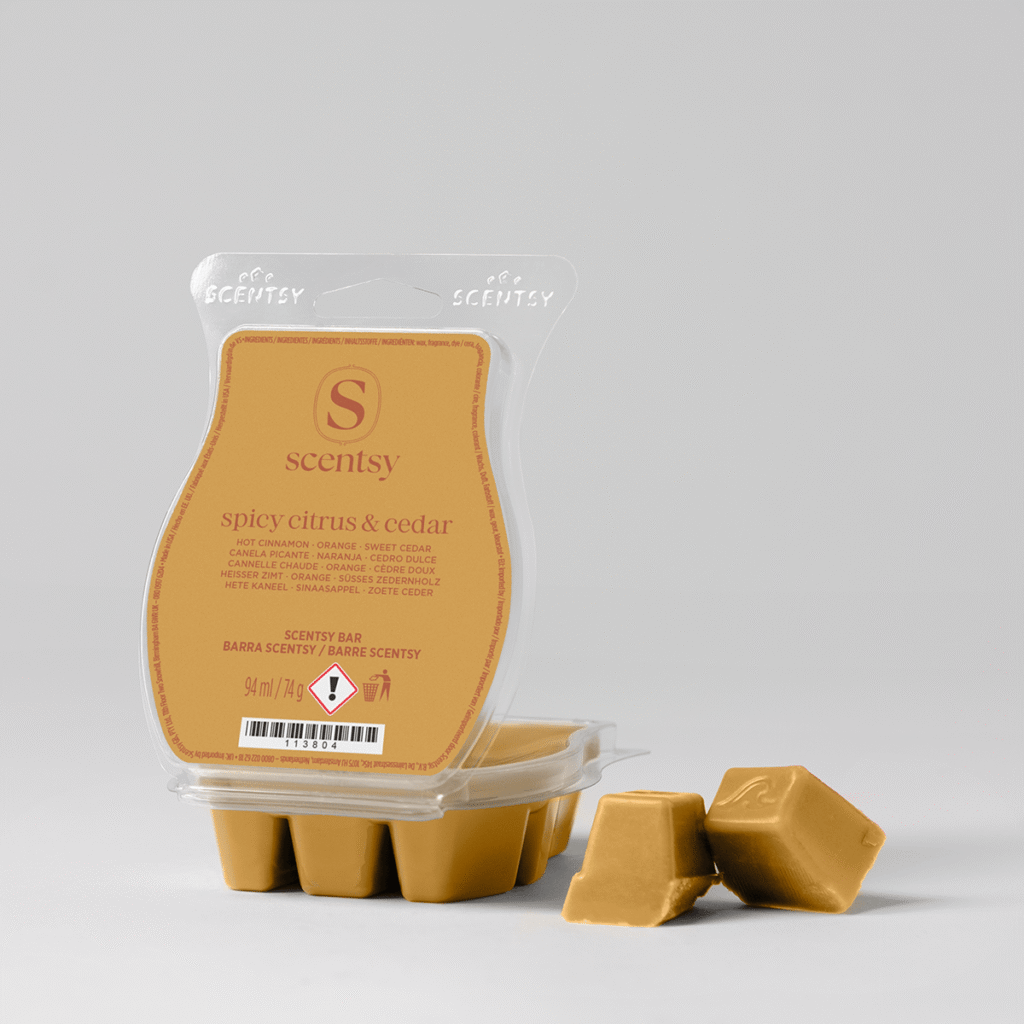 Are Electric Wax Warmers Safe? The Complete UK Safety Guide 2026 spicy citrus and cedar scentsy wax melts packshot uk 2026 2026