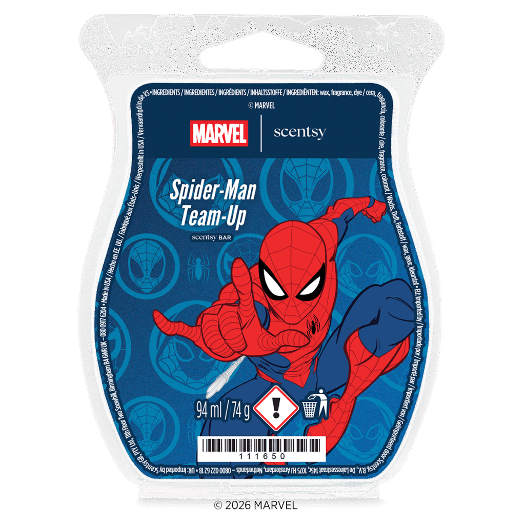 New Marvel Spider-Man Scentsy Collection 2026 – Launches Tonight 2026 spider man scent bar spidermanteamup iso r2 2026 pws 2026