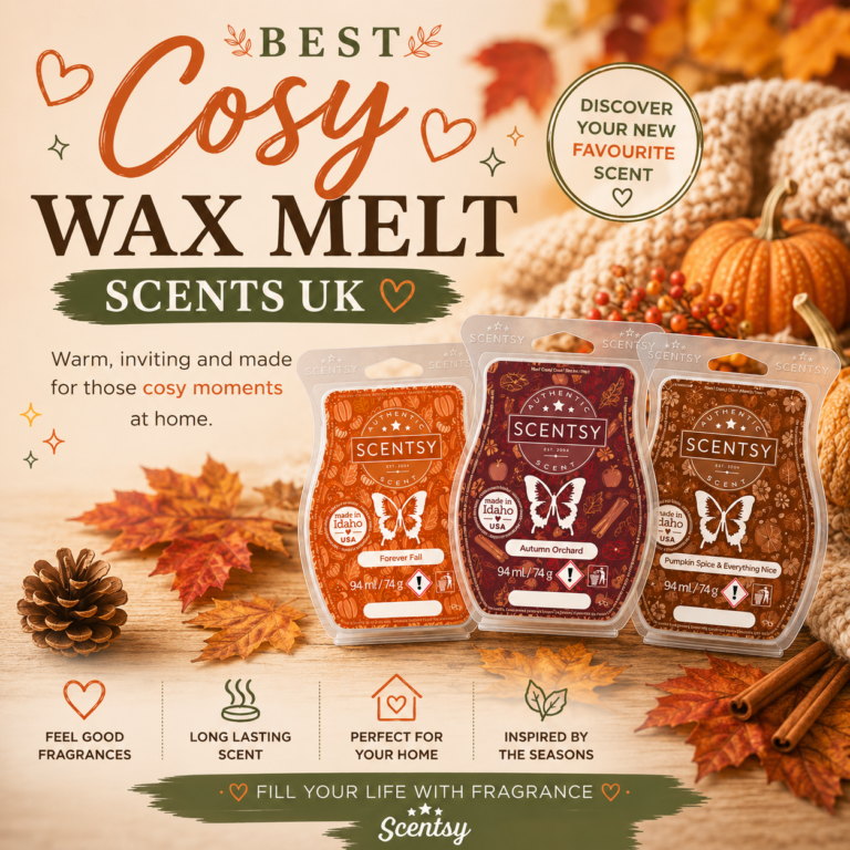 Best Cosy Wax Melt Scents UK: Warm Scentsy Fragrances for Autumn and Winter 2026 Best Cosy Wax Melt Scents UK