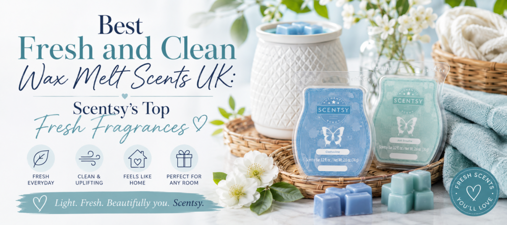 Best Fresh and Clean Wax Melt Scents UK- Scentsy's Top Fresh Fragrances