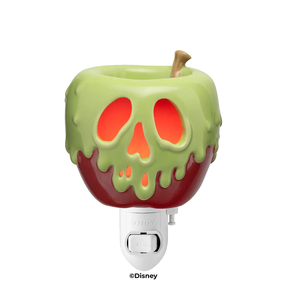 Discounted Disney Scentsy Collectables: Up to 80% Off Warmers, Buddies and More 2026 Disney Villains Just One Bite Scentsy Mini Warmer sale UK 2026 poisoned apple plug-in warmer reduced from 47 to 28.20