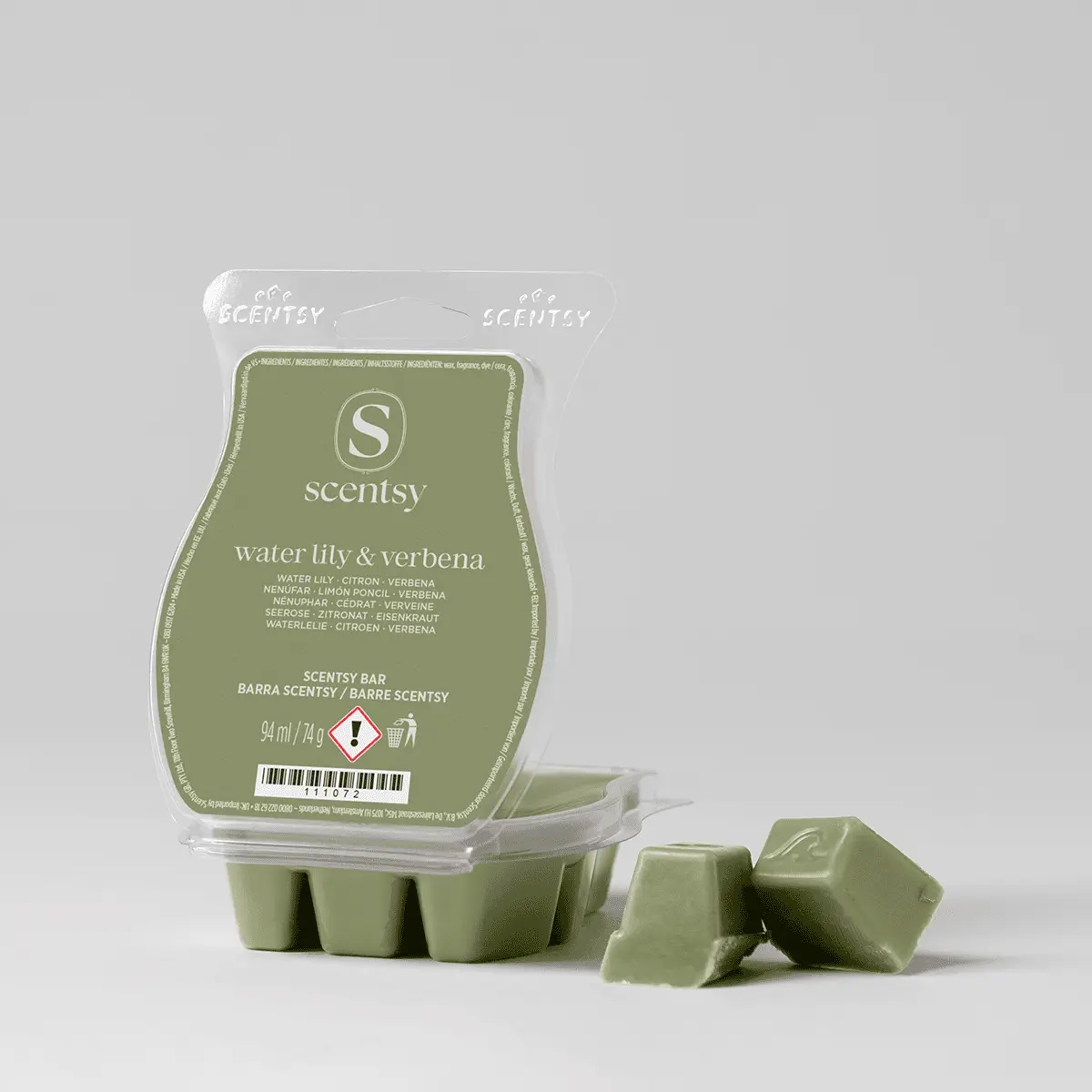 Water Lily and Verbena Scentsy wax melt bar UK 2026 - gentle light fragrance safe home fragrance option for households with cats and dogs