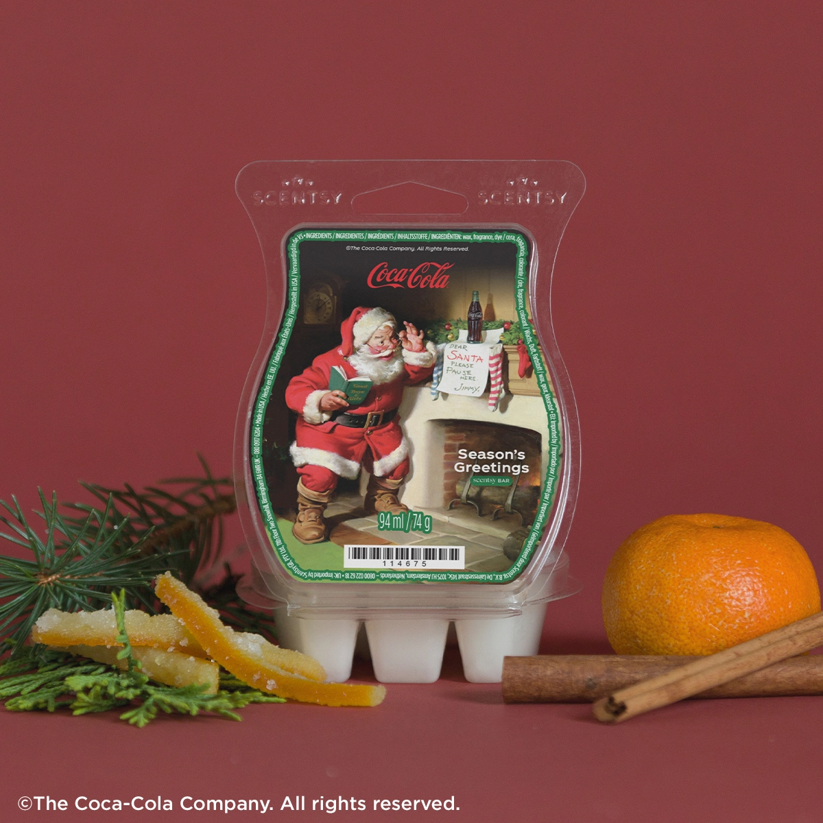Coca-Cola Season's Greetings Scentsy Wax Melts 2026 Coca-Cola Season's Greetings Scentsy Wax Melts