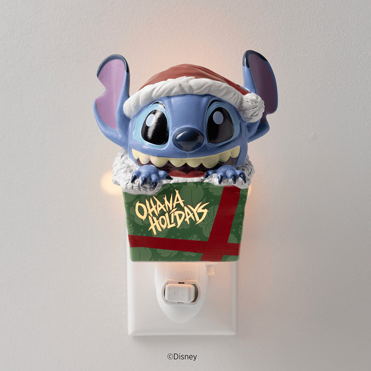 Disney Stitch Unleash the Holidays Scentsy Mini Warmer with Wall Plug 2026 Disney Stitch Unleash the Holidays Scentsy Mini Warmer with Wall Plug