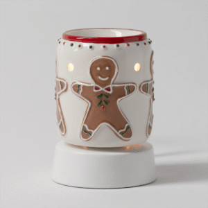 Gingerbread Snap Scentsy Mini Warmer with Tabletop Base