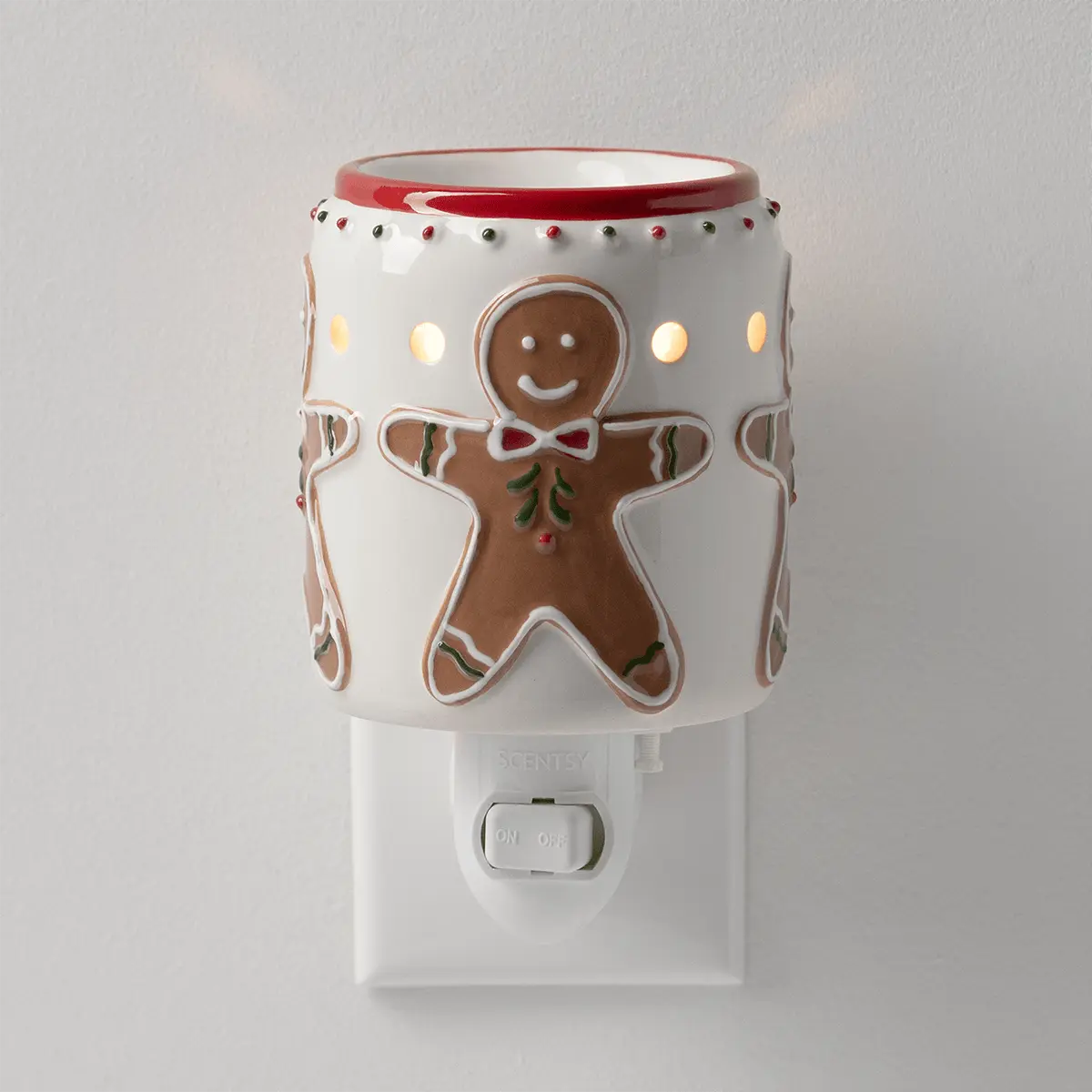 Gingerbread Snap Scentsy Mini Warmer with Wall Plug 2026 Gingerbread Snap Scentsy Mini Warmer with Wall Plug