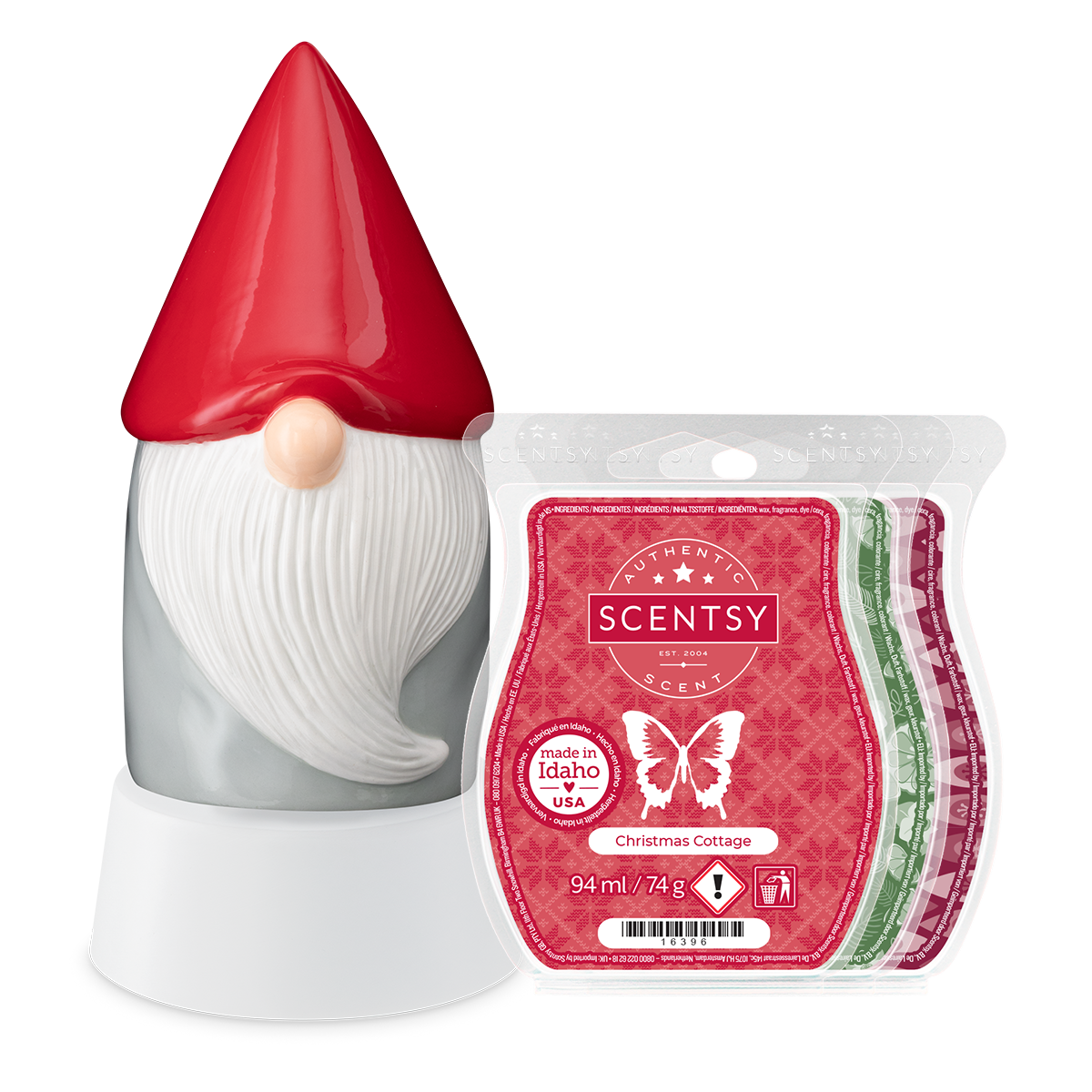 Gnome for the Holidays Scentsy Mini Warmer with Tabletop Base and 3 Scentsy Wax Melts Bundle 2026 Gnome for the Holidays Scentsy Mini Warmer with Tabletop Base and 3 Scentsy Wax Melts Bundle