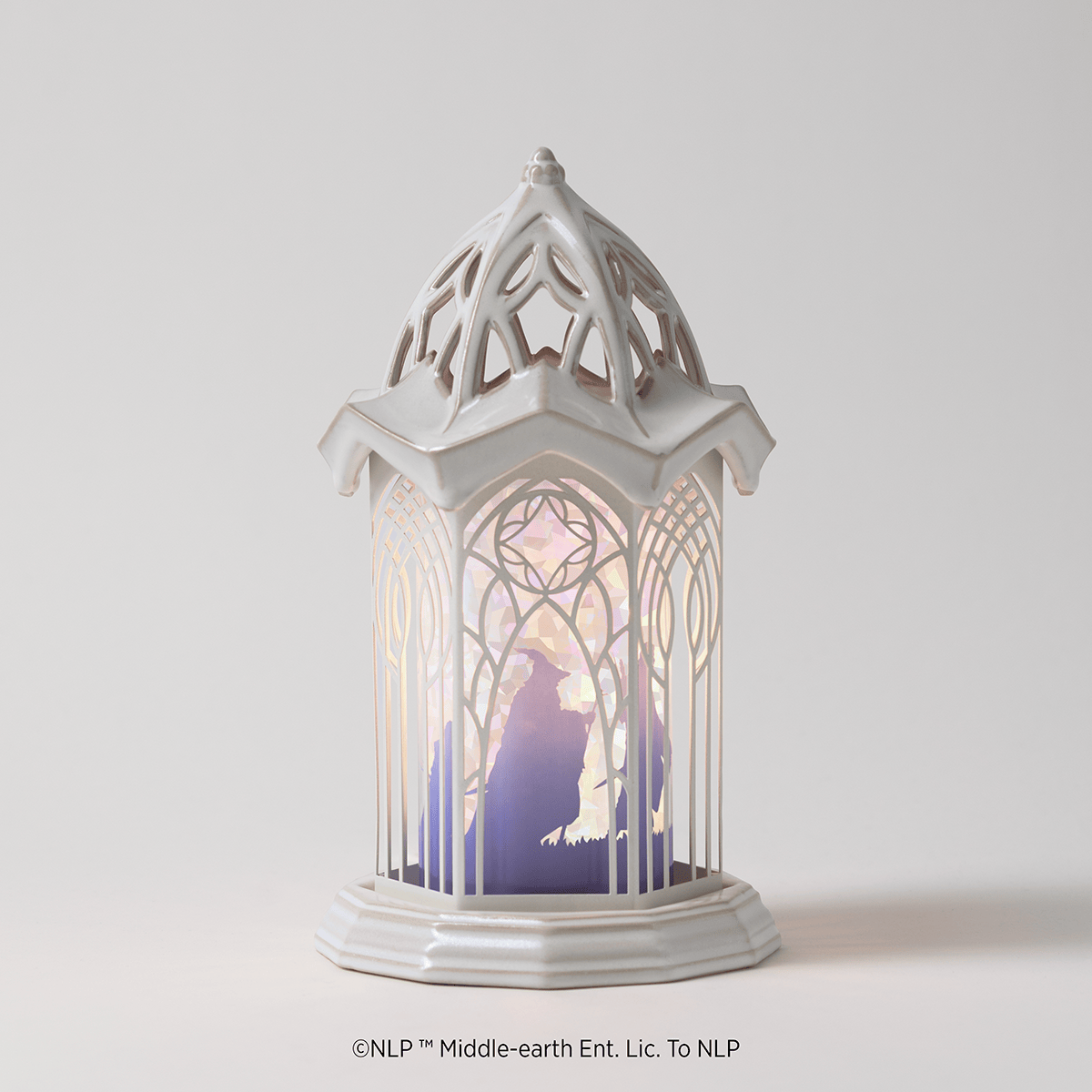 New Scentsy Lord of the Rings Rivendell Warmer: Launch Date and Details 2026 The Lord of the Rings Rivendell Scentsy Warmer switched on and glowing
