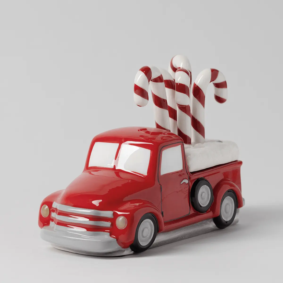 Red Retro Truck Scentsy Warmer with Candy Cane Topper 2026 Red Retro Truck Scentsy Warmer with Candy Cane Topper