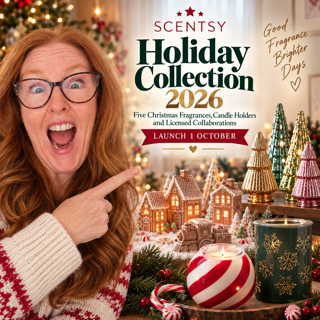 Scentsy Holiday Collection 2026 – Five Christmas Fragrances, Candle Holders and Licensed Collaborations Launch 1 October