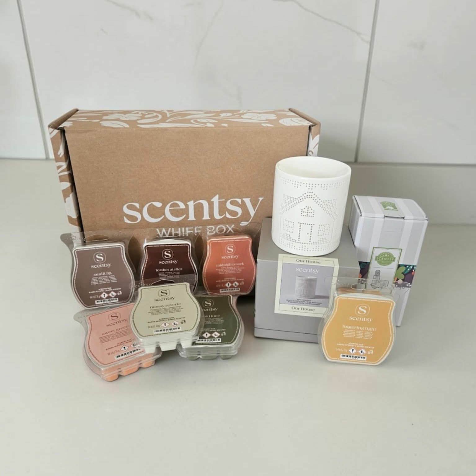September 2026 Scentsy Whiff Box – 7 Bars and the Our House Mini Warmer for £47 2026 whiff box for september 2026