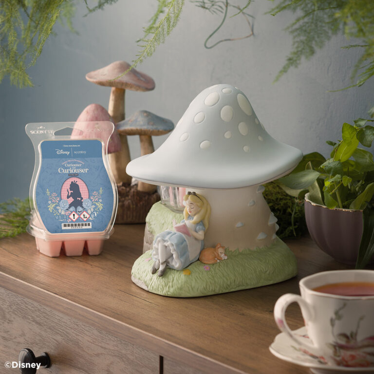 Alice in Wonderland Scentsy Collection 2026: Launch Date, Prices and Fragrance 2026 Disney Alice in Wonderland Scentsy collection UK Europe 2026 new launch warmer Cheshire Cat buddy and scented wax melts